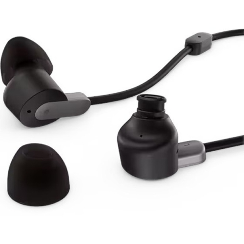 Lenovo In-Ear Active Noise Cancelling Headsets with Mic - Thunder Black