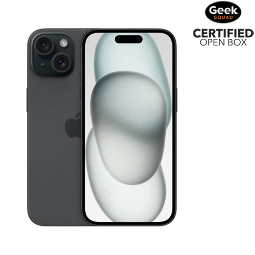 Open Box - Apple iPhone 15 512GB - Black - Unlocked