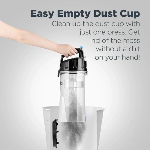 Eureka PowerSpeed Bagless Upright Vacuum Cleaner with Pet Turbo - Black | High Performance Cleaning for Pet Owners