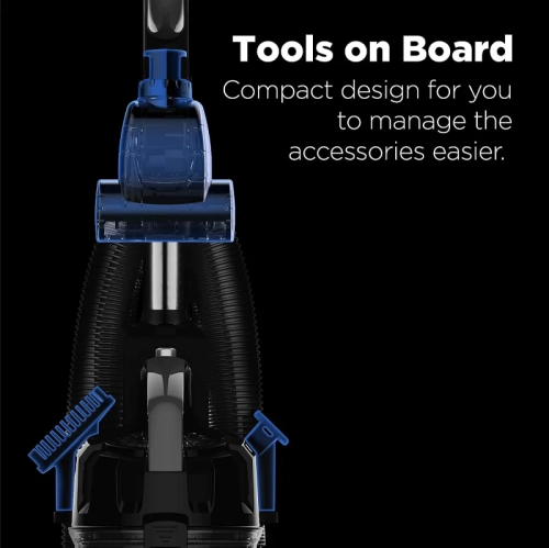 Eureka PowerSpeed Bagless Upright Vacuum Cleaner with Pet Turbo - Black | High Performance Cleaning for Pet Owners