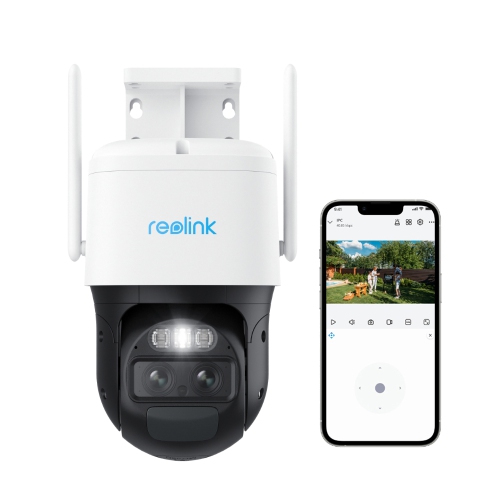 REOLINK  Dual-Lens 4G Battery Ptz Camera With Auto-Zoom Tracking, Wide-Angle & Telephoto Lenses, 2K 4Mp Quad HD