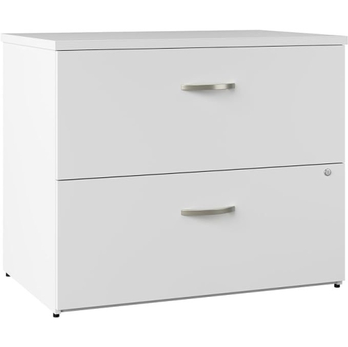 BUSH FURNITURE  2 Drawer Lateral File Cabinet In Pure In White