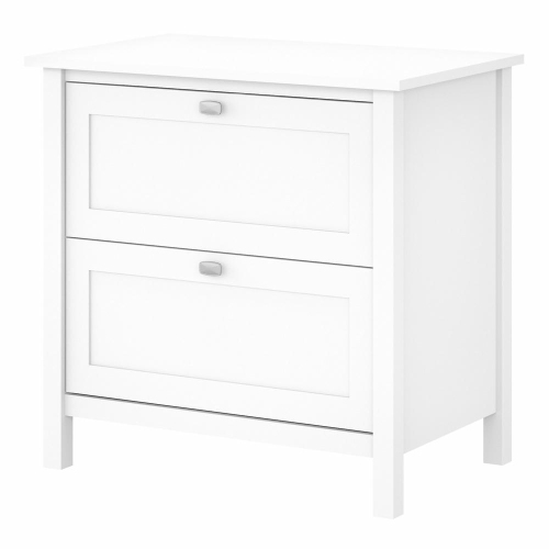 Bush Furniture Broadview 2 Drawer Lateral File Cabinet in Pure White