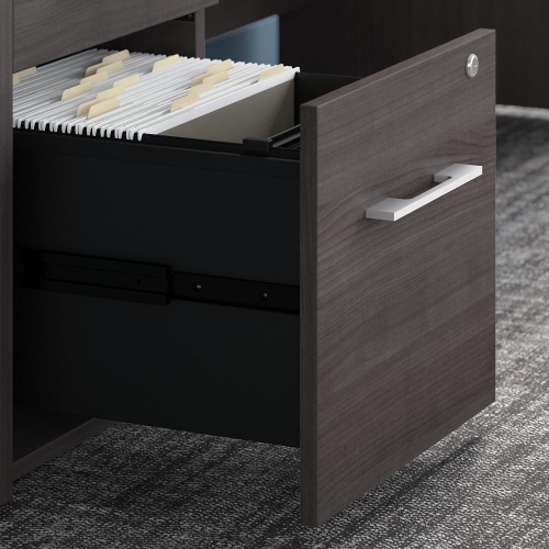 Bush Business Furniture Office 500 16W 3 Drawer File Cabinet - Assembled, Storm Gray