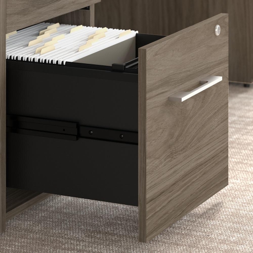Bush Business Furniture Office 500 16W 2 Drawer File Cabinet - Assembled, Modern Hickory