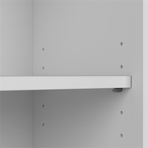 Bush Furniture Cabot Tall 5 Shelf Bookcase in White