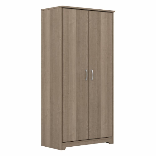 Bush – grande armoire de rangement Cabot avec portes, gris cendré