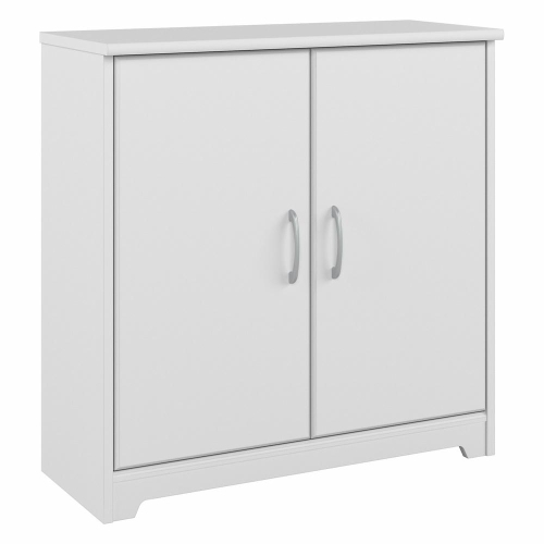 BUSH FURNITURE  Cabot Small Storage Cabinet With Doors In White