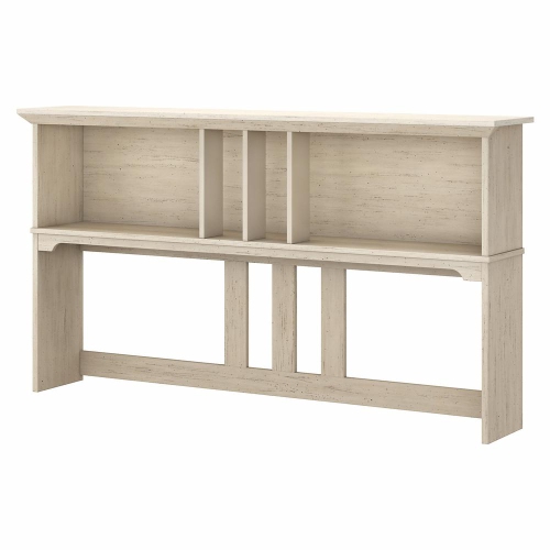 Bush Furniture – Étagère Salinas 60&nbsp;W pour bureau en L, blanc antique