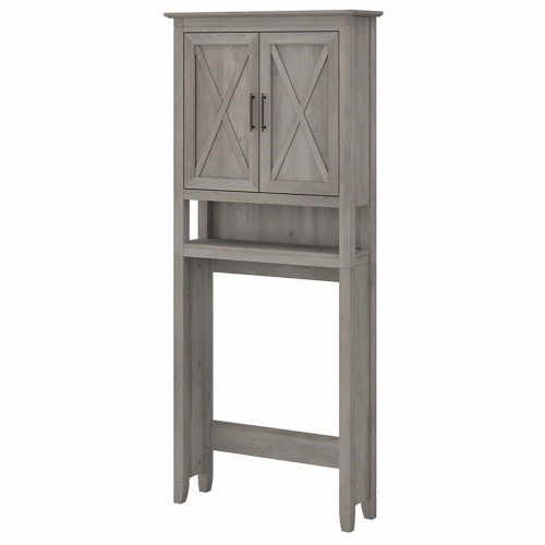 Key West Over The Toilet Storage Cabinet in Driftwood Gray - Engineered Wood
