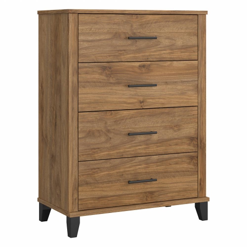 BUSH INDUSTRIES  Bush Furniture Somerset Chest Of Drawers, Fresh Walnut