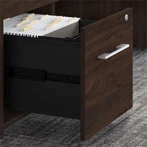 Office 500 16W 3 Drawer File Cabinet in Black Walnut - Engineered Wood