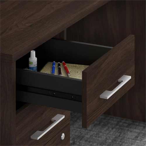 Office 500 16W 3 Drawer File Cabinet in Black Walnut - Engineered Wood