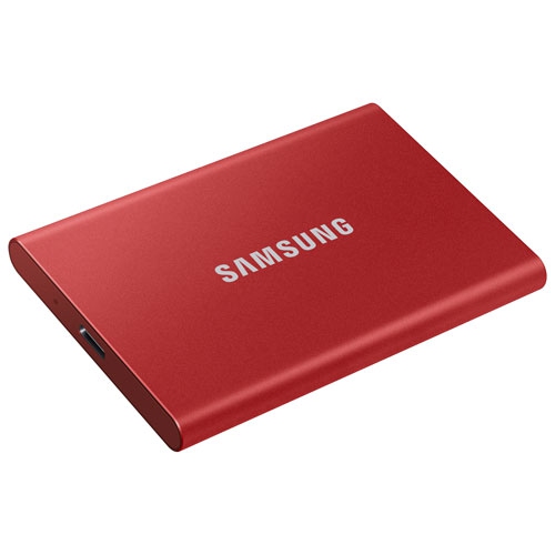 Samsung T7 2TB USB 3.2 External Solid State Drive (MU-PC2T0R/AM) - Red by SAMSUNG - Refurbished condition - Image 2