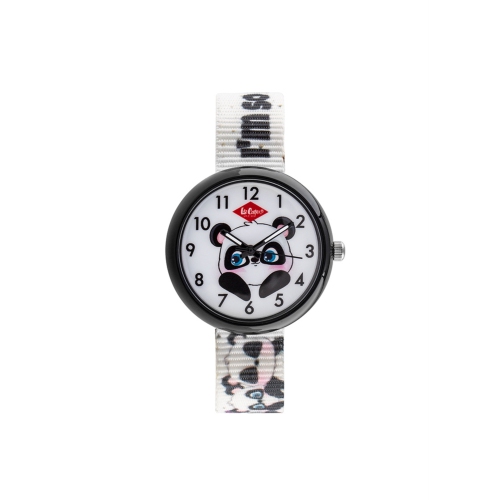 LEE COOPER  Children's 33MM Watch W/white Dial In Black