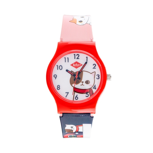 LEE COOPER  Children's 34MM Watch W/white Dial In Red