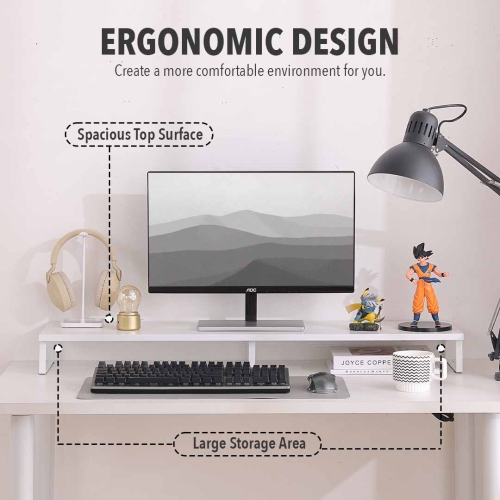 MotionGrey – Socle pour moniteur, tablette de bureau ergonomique de 39,4&nbsp;po et support de bureau pour ordinateur portatif, ordinateur, MacBook,