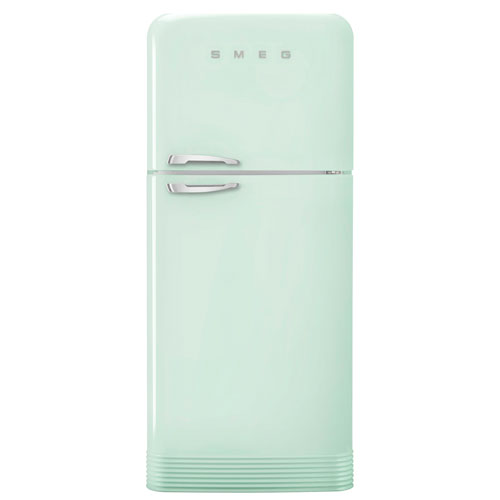 Smeg Retro 32" 19.2 Cu. Ft. Top Freezer Refrigerator with Ice Dispenser - Pastel Green