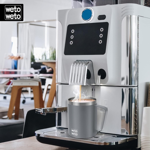 Tasse à café 14&nbsp;oz, tasse de camping isotherme sous vide avec couvercle, gobelet de voyage en inox à double paroi, Thermos à café pour