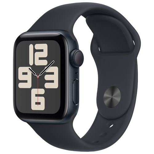 Open Box - Apple Watch SE 40mm Midnight Aluminum Case with Midnight Sport Band - Medium / Large