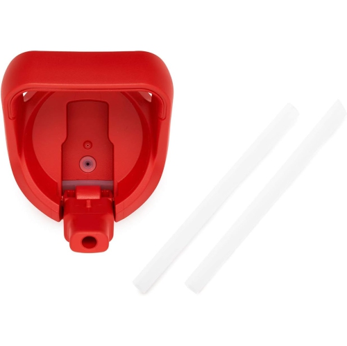 YETI Rambler Jr. 12 oz Kids Bottle, with Straw Cap, Canyon Red