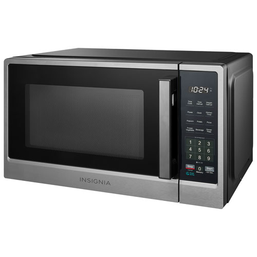 Insignia 0.9 Cu. Ft. Compact Countertop Microwave (NS-MW9SS5-C) - Stainless Steel - Only at Best Buy