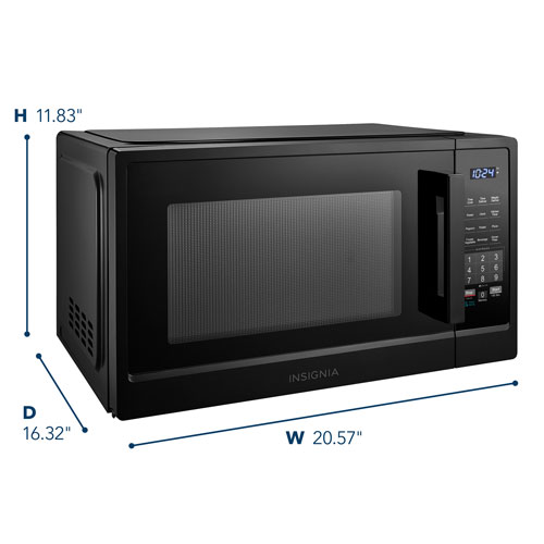 Insignia 1.1 Cu. Ft. Countertop Microwave (NS-MW11BK5-C) - Black - Only at Best Buy