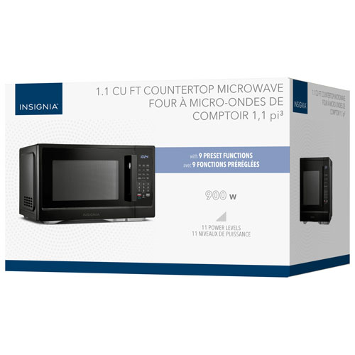 Micro-ondes de comptoir de 1,1 pi³ d'Insignia - Noir - Exclusivité de Best Buy