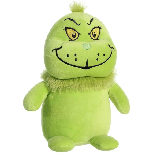 Aurora Whimsical Dr. Seuss Squishy Grinch Stuffed Animal - Magical Storytelling - Literary Inspiration - Green 9.5 Inches