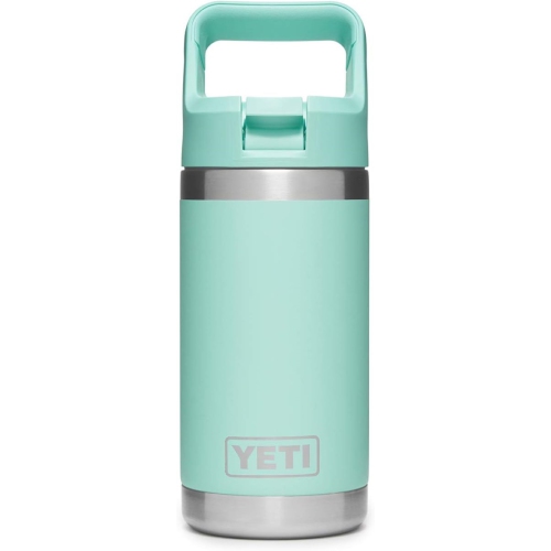 YETI  Rambler Jr. 12 OZ Kids Bottle, With Straw Cap, Seafoam My daughter (4) has got 2 of these water bottles and for daycare and school i know she always has ice cold water to drink and to keep her hydrated