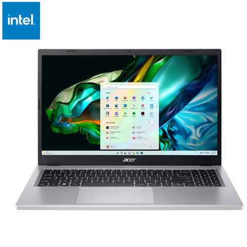 ACER  - Aspire 3 15.6" Laptop - (Intel Core I3-N305/512GB SSD/8GB Ram/windows 11) In Silver