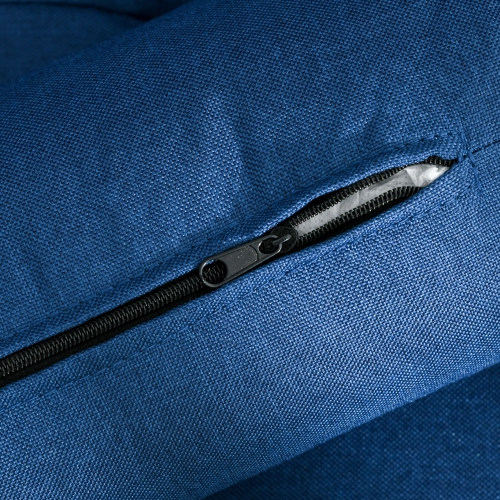 HOMCOM 56" Loveseat Sofa with Back Cushions and Pillows, Modern Love Seats Furniture, Upholstered 2 Seater Couch with Solid Wood Frame and Steel Legs