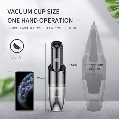 Mini Protable Car Vacuum Cordless, Handheld Vacuum for Quick Cleaning, Handheld Vacuum Cordless, Hand Vacuum Dust Buster Cordless Rechargeable for