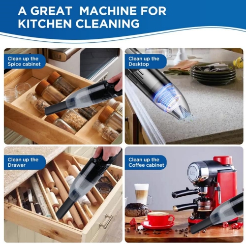 Mini Protable Car Vacuum Cordless, Handheld Vacuum for Quick Cleaning, Handheld Vacuum Cordless, Hand Vacuum Dust Buster Cordless Rechargeable for