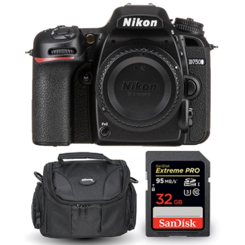 Nikon D7500 4K Camera 1581 + Sandisk Extreme Pro 32GB SD and Case