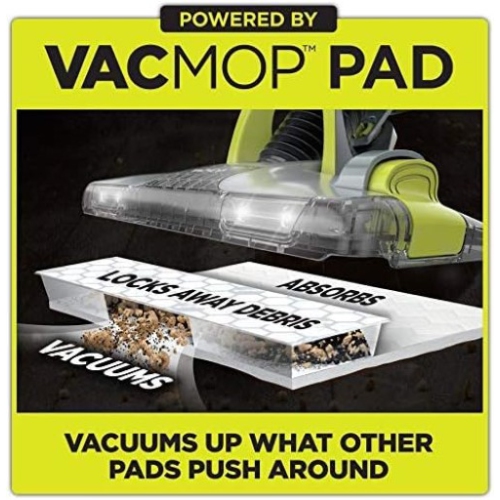 Shark VACMOP Disposable Hard Floor Vacuum and Mop Pad Refills White, 30 Count