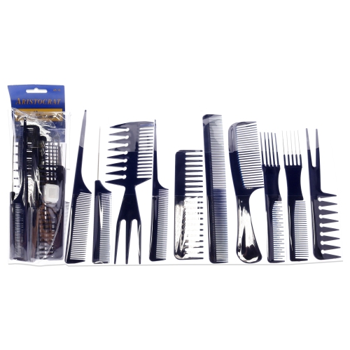 ARISTOCRAT  Professional Comb Set By for Unisex - 10 PC Comb