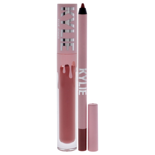 Matte Lip Kit - 704 Sweater Weather by Kylie Cosmetics for Women - 2 Pc 0.10oz Matte Liquid Lipstick, 0.039oz Lip Liner