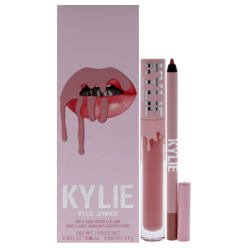 KYLIE COSMETICS  Matte Lip Kit - 300 Koko K By for Women - 2 PC 0.10OZ Matte Liquid Lipstick, 0.039OZ Lip Liner