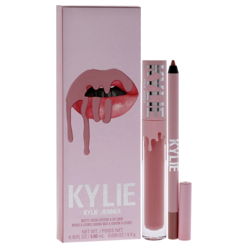 Matte Lip Kit - 300 Koko K by Kylie Cosmetics for Women - 2 Pc 0.10oz Matte Liquid Lipstick, 0.039oz Lip Liner