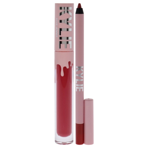 Matte Lip Kit - 503 Bad Lil Thing by Kylie Cosmetics for Women - 2 Pc 0.10oz Matte Liquid Lipstick, 0.039oz Lip Liner