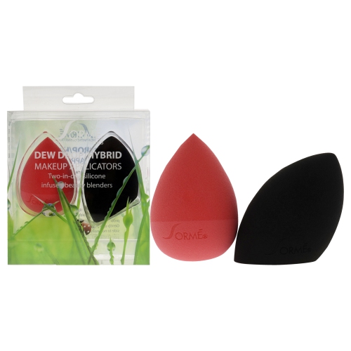 SORME COSMETICS  Dew Drop Hybrid Silicone Infused Blender By for Women - 2 PC Sponge In Multicolor