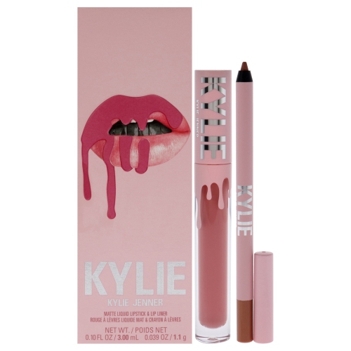 Matte Lip Kit - 808 Kylie by Kylie Cosmetics for Women - 2 Pc 0.10oz Matte Liquid Lipstick, 0.039oz Lip Liner