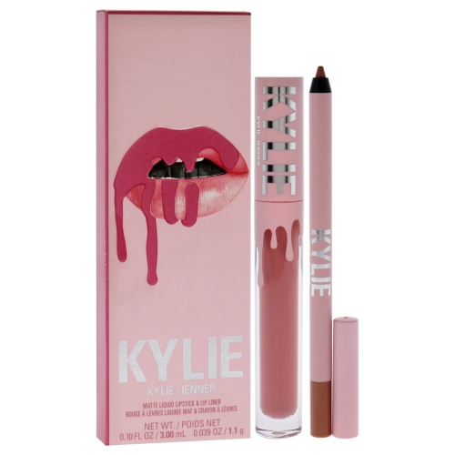 Matte Lip Kit - 808 Kylie by Kylie Cosmetics for Women - 2 Pc 0.10oz Matte Liquid Lipstick, 0.039oz Lip Liner