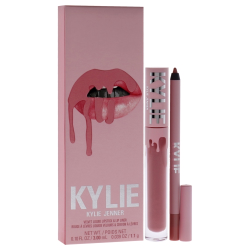 Velvet Lip Kit - 705 Charm by Kylie Cosmetics for Women - 2 Pc 0.10oz Velvet Liquid Lipstick, 0.039oz Lip Liner
