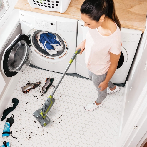 Shark VACMOP Cordless Hard Floor Vacuum Mop with Disposable VACMOP Pad, Clean Green)