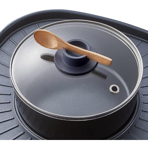 Bear Electric Grill- Electric BBQ Grill- Electric Hotpot- Hotpot & Indoor BBQ-Multi-functional Grill and Shabu-shabu All-in-one Pan