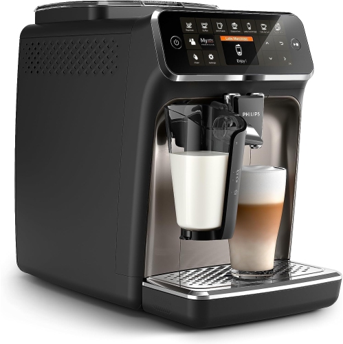 Refurbished - Philips 4300 Automatic Espresso Machine with LatteGo Milk Frother – Black