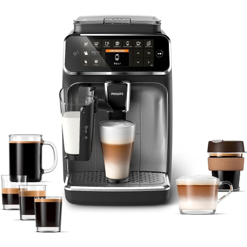 Refurbished - Philips 4300 Automatic Espresso Machine with LatteGo Milk Frother – Black