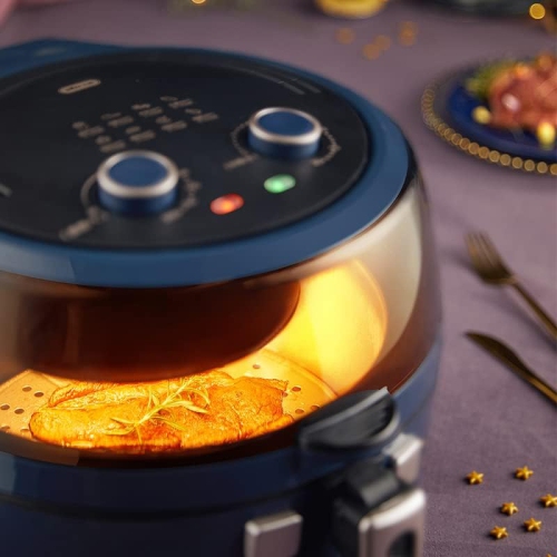 BEAR Air Fryer 10 in 1 Digital Air Fryer Oven 6.5 QT with Free Recipes, Oil-Free Air Fryer Toaster Oven with 120° Visible Window, One Touch Screen,